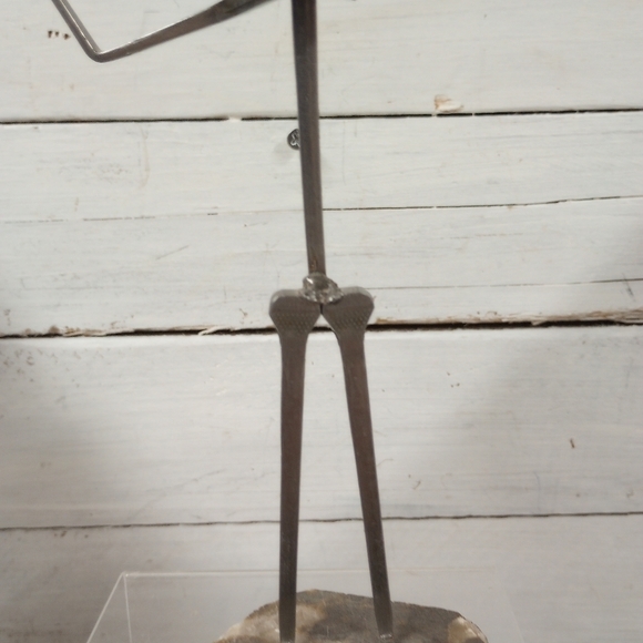Vintage Brutalist Style Metal Sculpture Of Golfer by Metal Creations Golf Figure - Picture 3 of 10